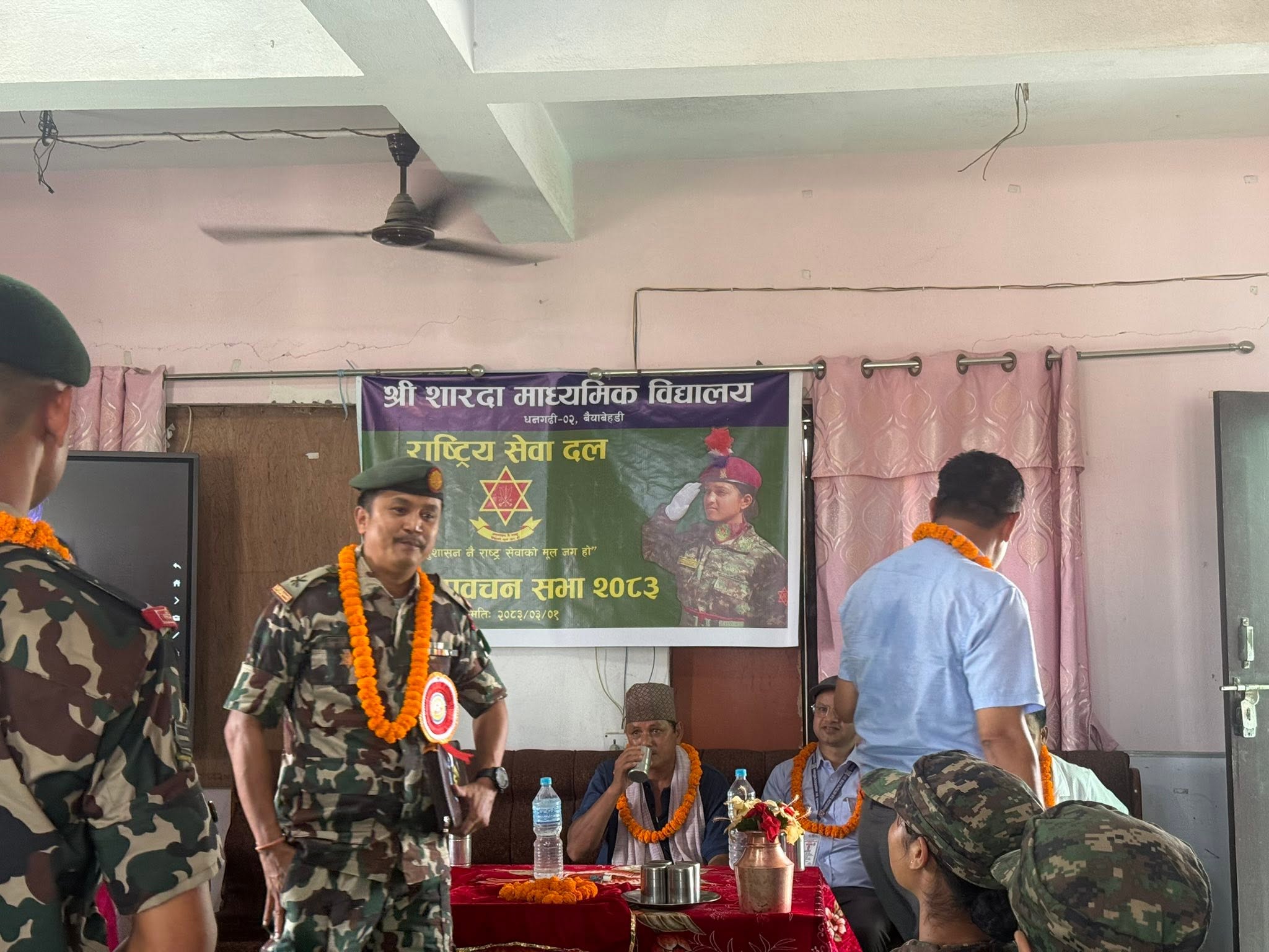 शारदा मा.वि.को जुनियर राष्ट्रिय सेवा दलको प्रथम प्रवचन सभा सम्पन्न।